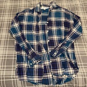 Old Navy Navy plaid Shirt
